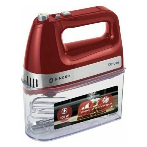 ΜΙΞΕΡ ΧΕΙΡΟΣ SINGER ΗΜ-500 ΚΟΚΚΙΝΟ 500W